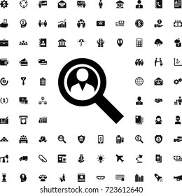 User search icon. set of filled business icons. can be used for web and mobile.