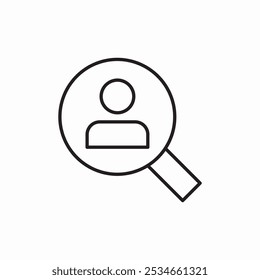 user search icon sign vector