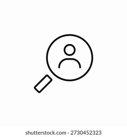 user search icon sign vector