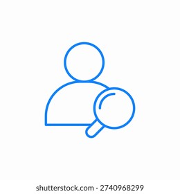 user search icon sign vector