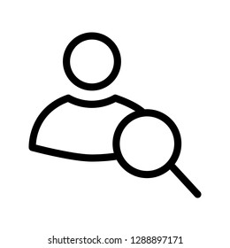 user search line icon