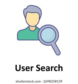 User Search Vector Icon which can easily modify or edit
