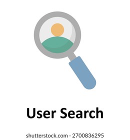 Icono de Vector de Búsqueda del usuario que puede modificar o editar fácilmente
