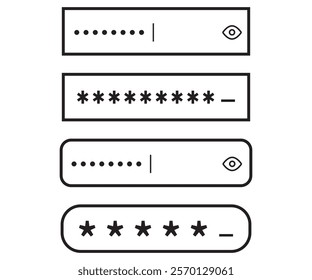 User secret password account interface security identification illustration 