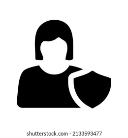 User security icon.safe (vector illustration)