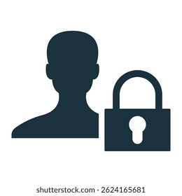 User security showing protecting privacy and padlock