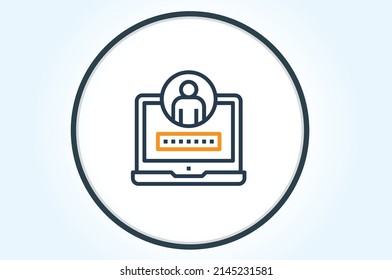 User Self Service Icon Vector Design