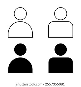 User set icons on white background
user icon vector