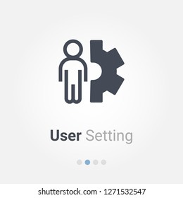 user setting support vector icon