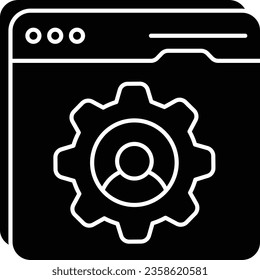 User Settingglyph icon design style 