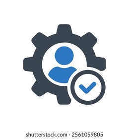 User Settings Icon On White Background