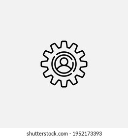 User settings icon sign vector,Symbol, logo illustration for web and mobile