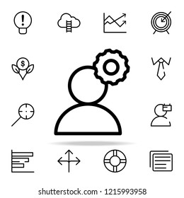 User Settings icon. startups icons universal set for web and mobile on white background