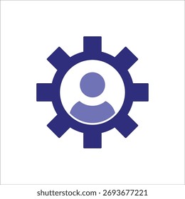 Iconos de Configuraciones de usuario. Ilustración vectorial de color simple