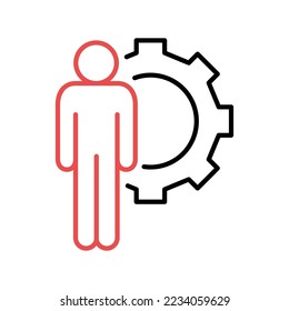 User settings thin line icon