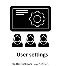 User settings Vector icon which can easily modify or edit 
