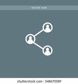 user share icon vector, can be used for web and mobile design
