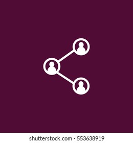 user share icon vector, can be used for web and mobile design