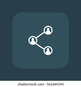 user share icon vector, can be used for web and mobile design.