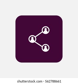 user share icon vector, can be used for web and mobile design.