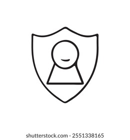 User shield icon for individual user