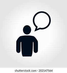 User sign icon. Person symbol. Human avatar.Flat style. EPS 10.
