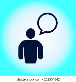 User sign icon. Person symbol. Human avatar.Flat style. EPS 10.