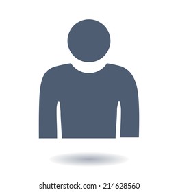 User sign icon. Person symbol. Human avatar.Flat style. EPS 10.
