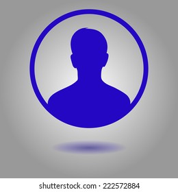 User sign icon. Person symbol. Human avatar.Flat style. EPS 10.