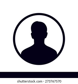 User sign icon. Person symbol. Human avatar.Flat style. EPS 10.