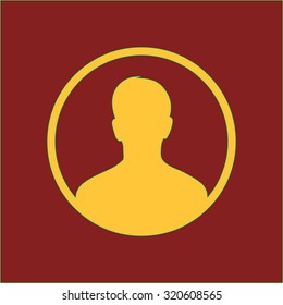User sign icon. Person symbol. Human avatar.Flat style. EPS 10.