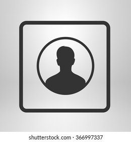 User sign icon. Person symbol. Human avatar.Flat style. EPS 10.