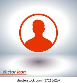 User sign icon. Person symbol. Human avatar.Flat style. EPS 10.