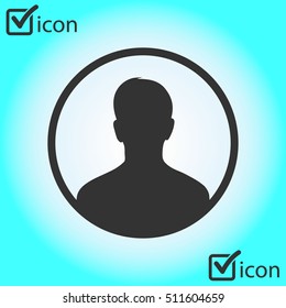 User sign icon. Person symbol. Human avatar.Flat style. EPS 10.