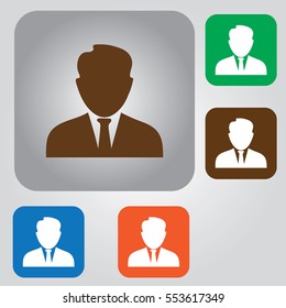 User sign icon. Person symbol. Human avatar. Vector avatar Icon. people profile silhouette.