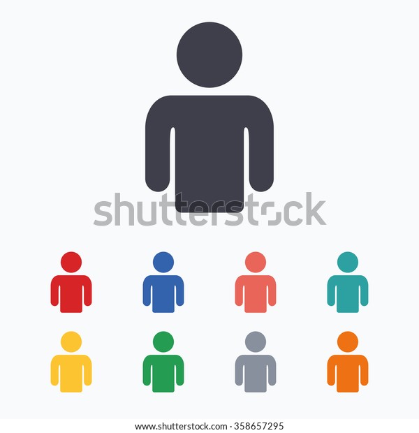 User Sign Icon Person Symbol Human Stock Vector (Royalty Free) 358657295