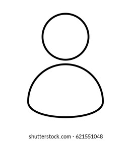 user silhouette isolated icon