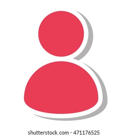 user silhouette isolated icon vector illustration design