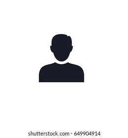 User silhouette symbol for your web site design, logo, app