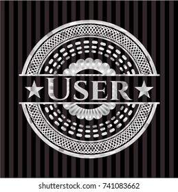 User silvery shiny badge