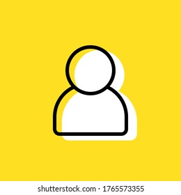 User simple vector icon illustration