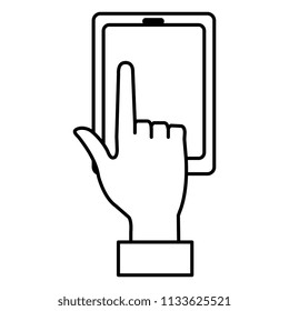 user with smartphone device