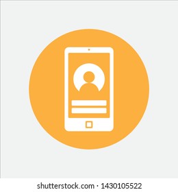 User smartphone icon for your website or mobile application.
