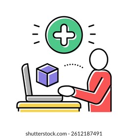 user social media ugc color icon vector. user social media ugc sign. isolated symbol illustration