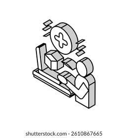 user social media ugc isometric icon vector. user social media ugc sign. isolated symbol illustration