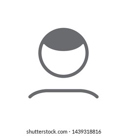User Social Media Vector Icon. Account Symbol Vector Icon