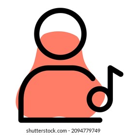 User specific curated music playlist from the media library