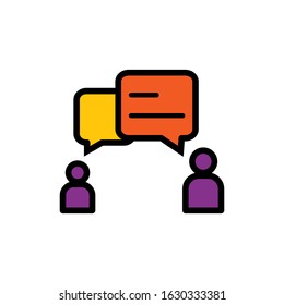 user speech chat bubble icon design vector template