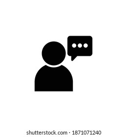 User speech icon for web site