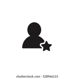 user star favorite icon vector, can be used for web and mobile design 